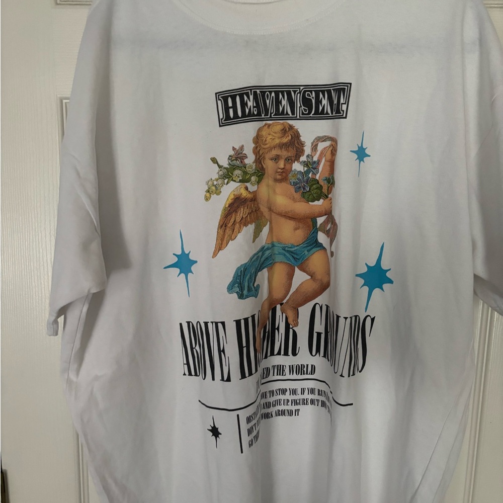 Fashion Nova White Graphic Tee